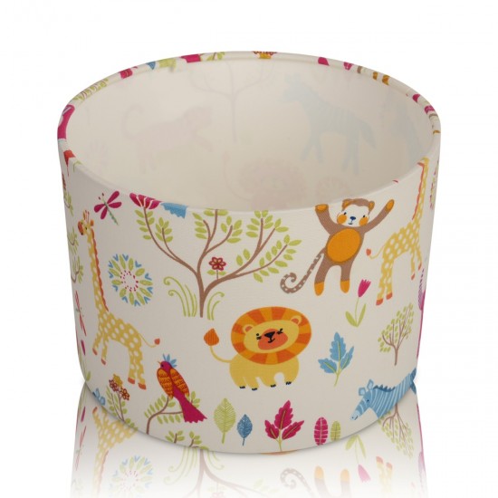 Handmade Jungle Boogie Animal Drum Lampshade