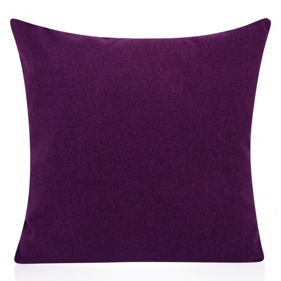 Shetland Brushed Damson Soft Feel Filled Cushion