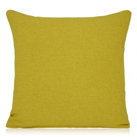 Shetland Brushed Lime Soft Feel Filled Cushion