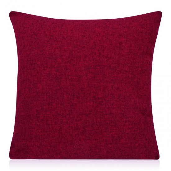 Shetland Brushed Wine Soft Feel Filled Cushion