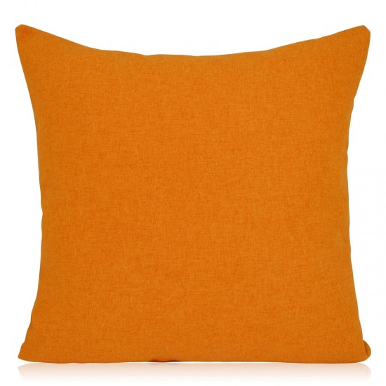 Shetland Brushed Orange Soft Feel Filled Cushion