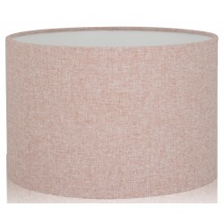 SHETLAND  Blush Pink Brushed Linen Style Cylinder / Drum Lampshades 