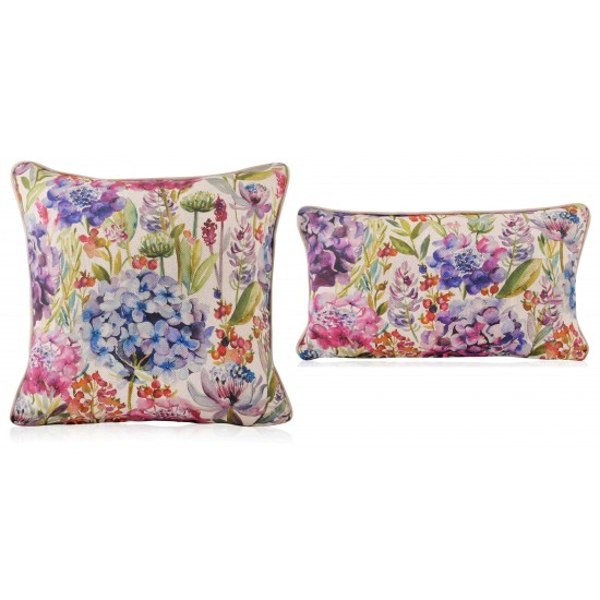 Voyage maison Hydrangea linen Filled Cushion, floral cushion.