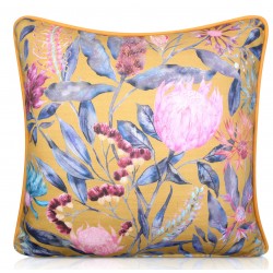 Voyage maison Fortazela Gold Cushion, floral cushion.