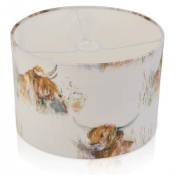 Voyage Maison Highland Cow Lampshade , Table Lamp , Pendant Shade 